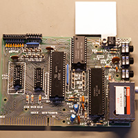 Click to view large image of The completed ZX81 circuit board