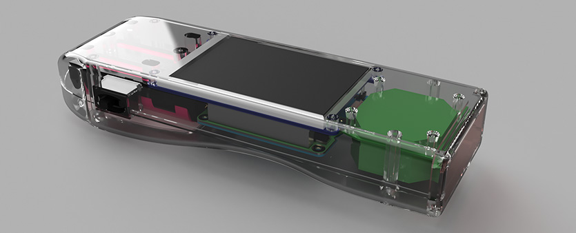 Render of the new case, click to open larger version