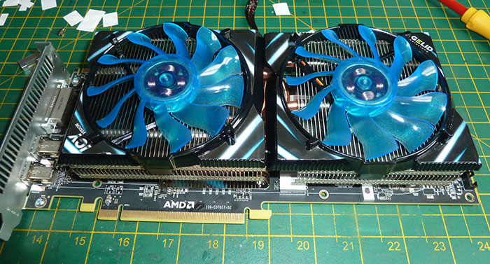 Apple ATI Radeon HD 5870 1Gb Graphics Card with fans installed