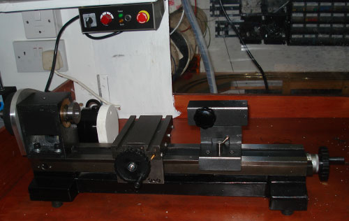 lathe partially reassembled