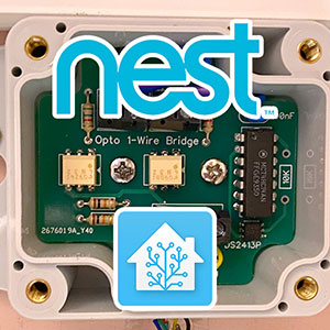 View the blog post for Nest Thermostat to Home Assistant via 1-Wire Arduino and MQTT