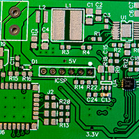 Click to view large image of Paste applied to PCB