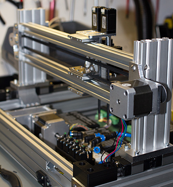 Pick and place X axis drive