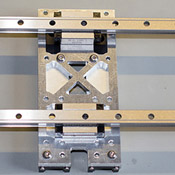 X axis bearings rear view