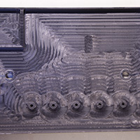 Click to view large image of Base of the plastic case milled