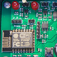 Photo of Close up shot of the wifi module and circuit