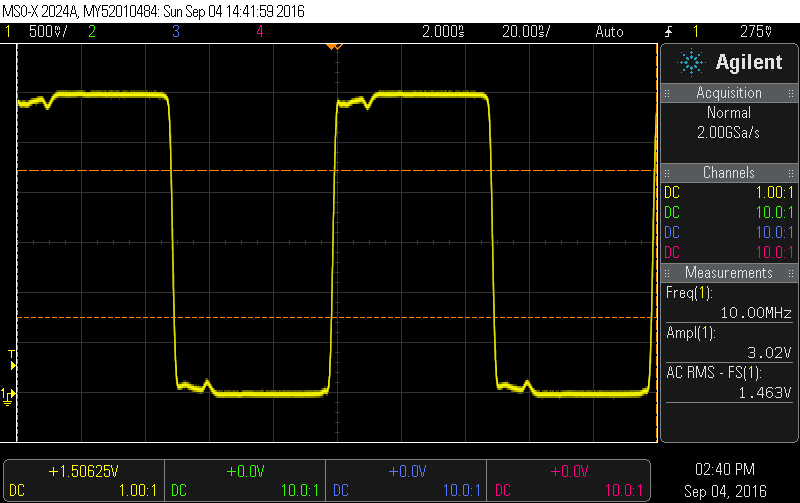 10 Mhz Frequency Standard Square wave output