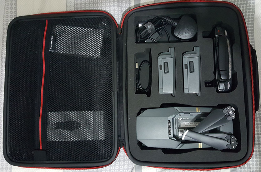 DJI Mavic Pro in the case