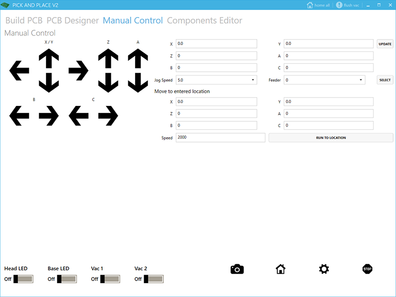 Manual Control Screen