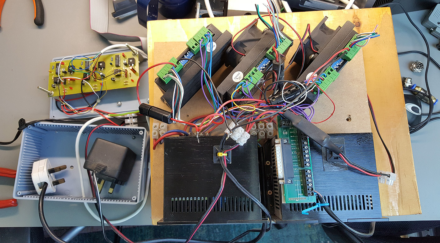 Old CNC Mill stepper driver layout