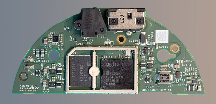 Amazon Echo Dot Rev 3 Base PCB with shielding removed