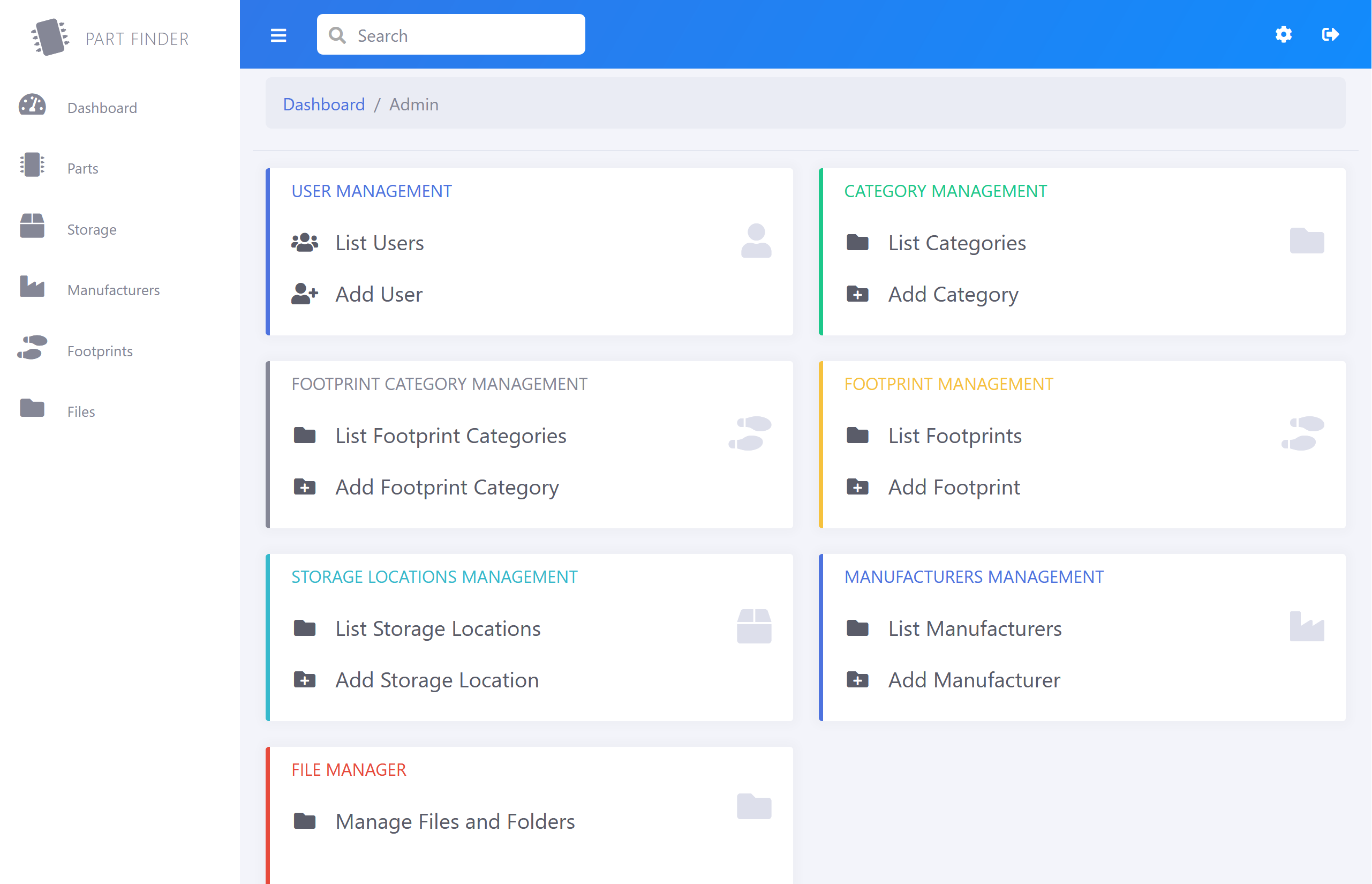 PartFinder component inventory manager - Open Source Project