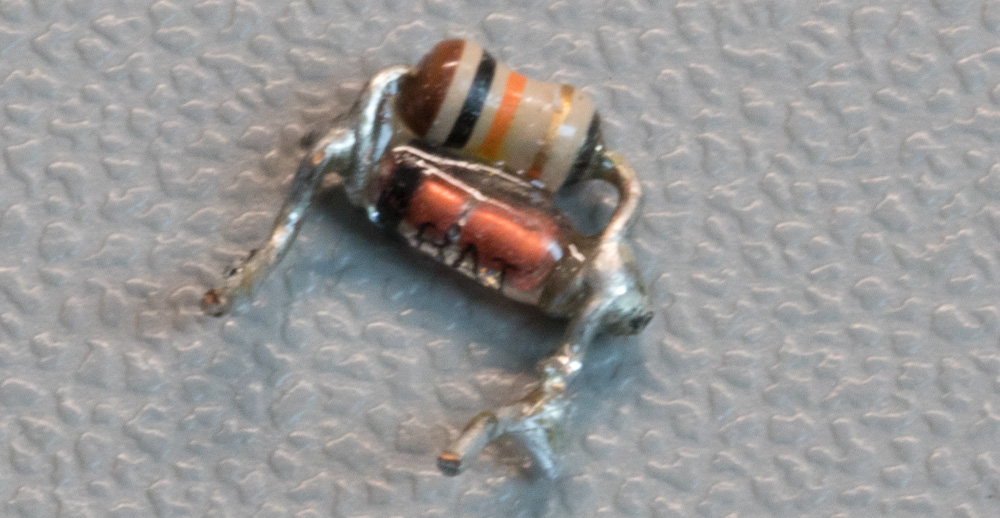 Old Resistor and Diode
