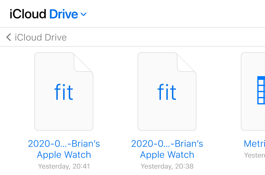 Export apple health hotsell data to garmin connect