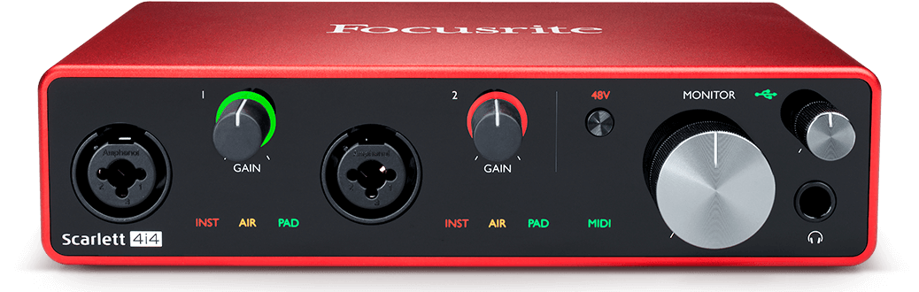 scarlett 4i4 USB interface