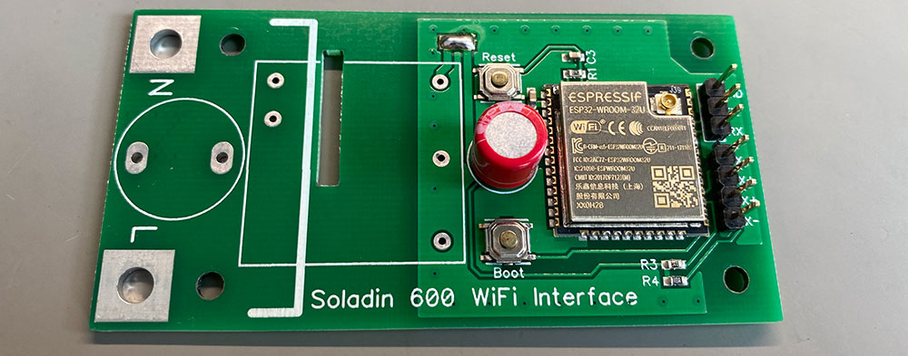 SMD parts installed