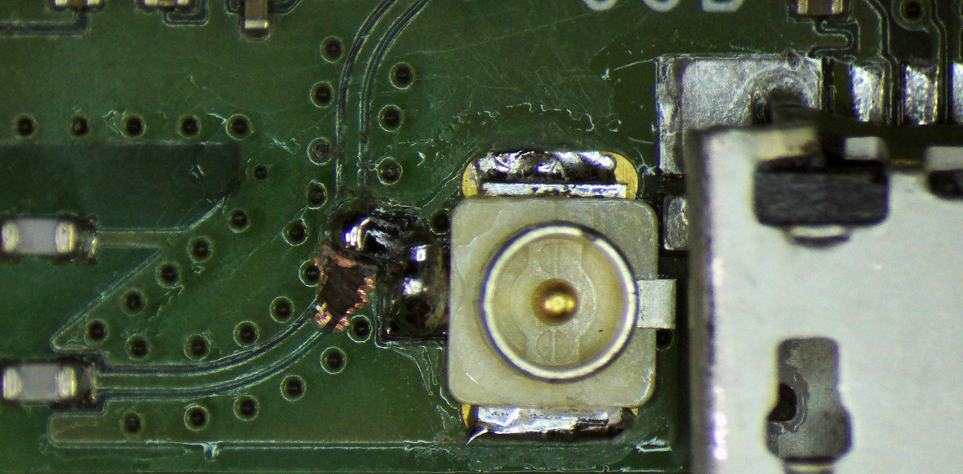 Connector fitted