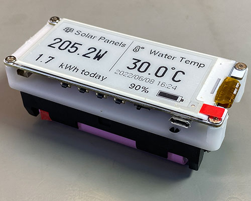 ePaper Display Module with battery holder