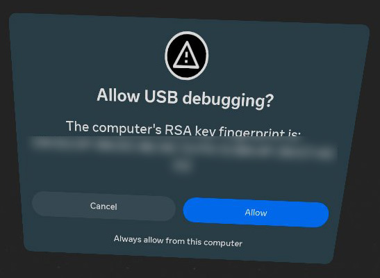 Enable USB Debugging