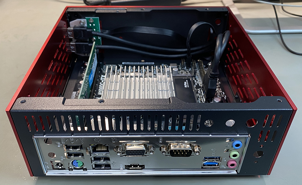 Rear panel view