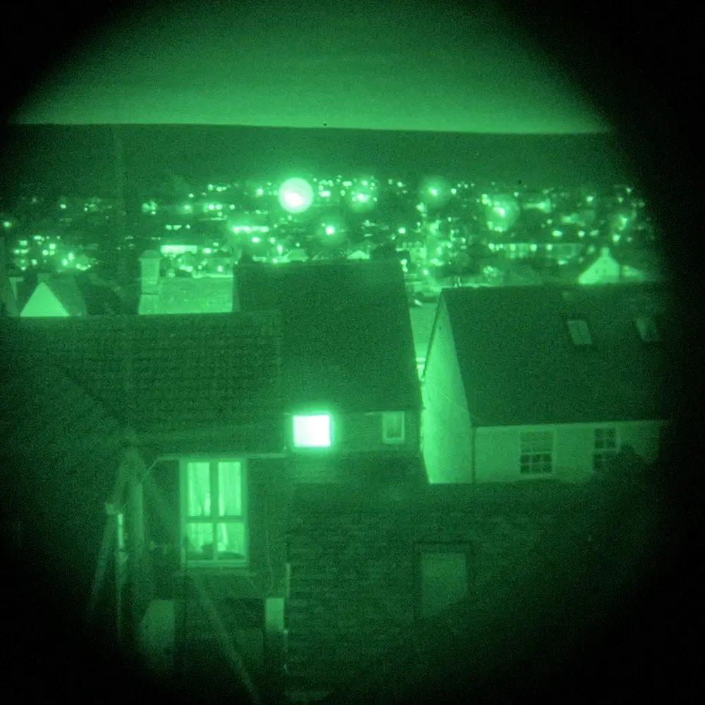 View through the eyepiece