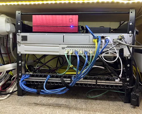 Fabricating a Custom Steel Network Rack and Upgrading Rack