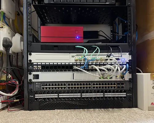 Network Rack Hardware Front Panel Fabricating a Custom Steel Network Rack and Upgrading Rack