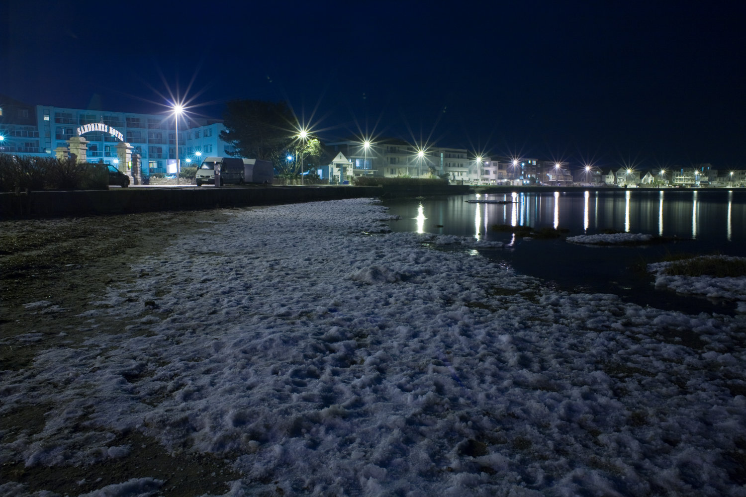 Frozen Poole Harbour