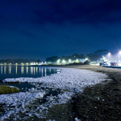 Frozen Poole Harbour