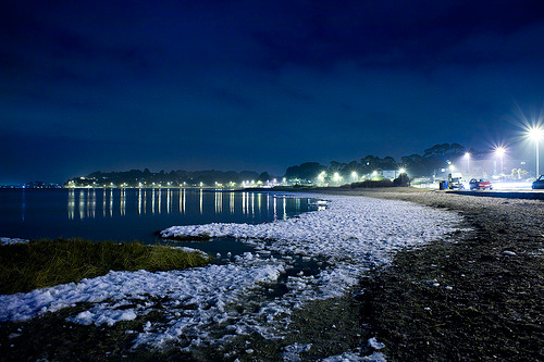 Frozen Poole Harbour