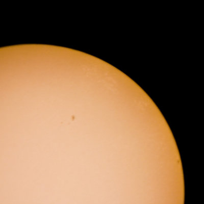 Partial Sun and sun spots