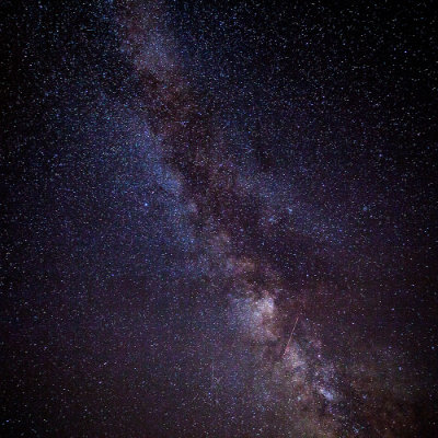 Perseid Meteor shower and milky way