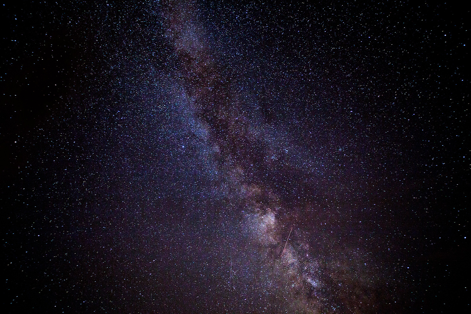 Perseid Meteor shower and milky way