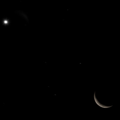 Venus and Moon