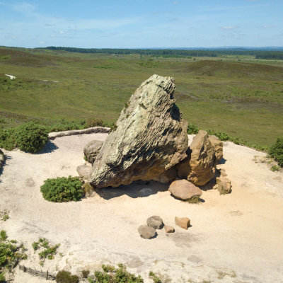 Agglestone Rock looking South