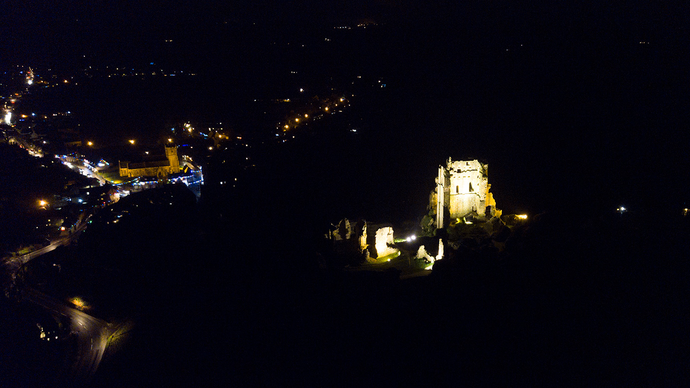 Corfe Castle Christmas Lights