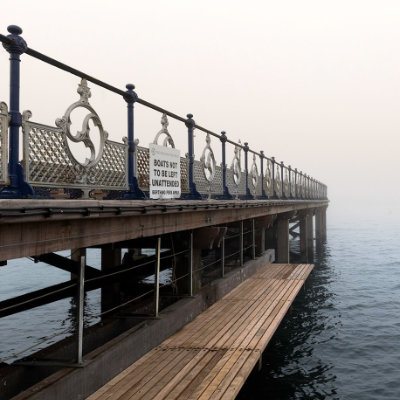 along the boardwalk