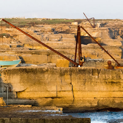 fishing by the stone cranes