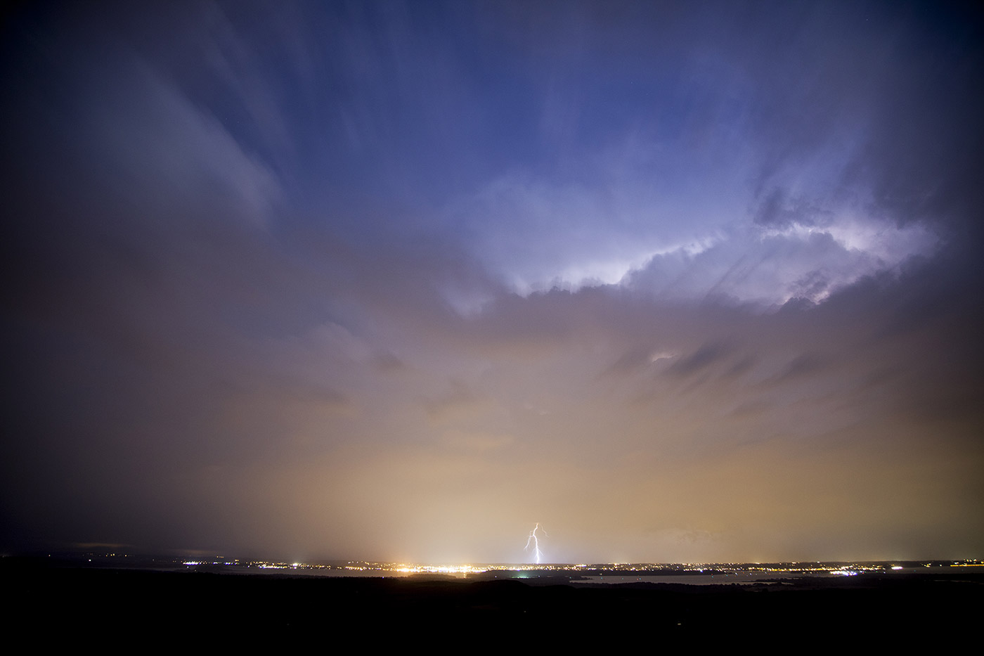 Photo of lightning over poole