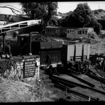 loading coal on swanage railway
