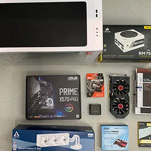 AMD Ryzen 9 3900X PC build in Fractal Design Meshify S2 case Photo