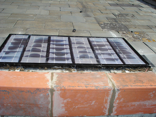 ridge tiles back in place