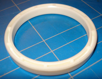 Old plastic bearing