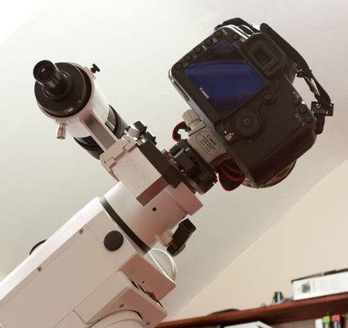 back view of the camera mount